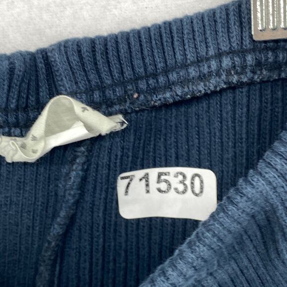 EILEEN FISHER Leggings XS Cotton Sweater Knit Ribbed Pull On Blue VTG USA - Picture 15 of 15